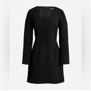 J. Crew Black Sophia Tweed Dress